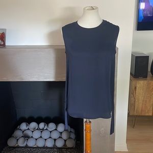 Vince Rouched Tank - 100% Silk - Size 4